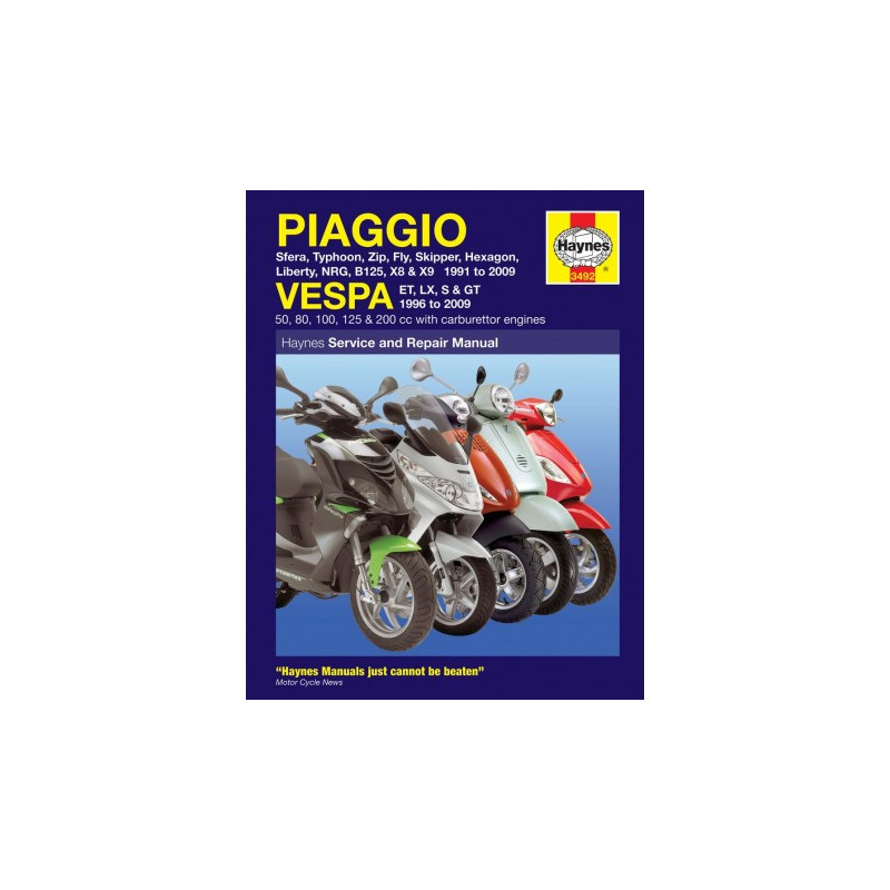 Piaggio (Vespa) Scooters 1991 - 2009