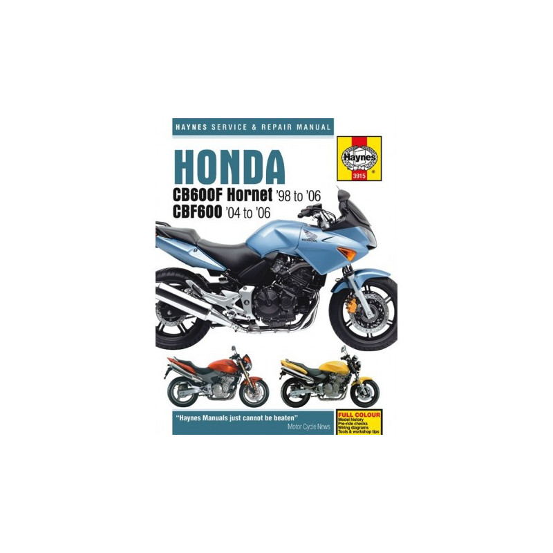 Honda CB600F Hornet & CBF600 1998 - 2006