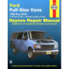 Ford Full-size Vans Haynes Repair Manual covering E-150 thru E-350 models with gasoline engines for 1992 thru 2014