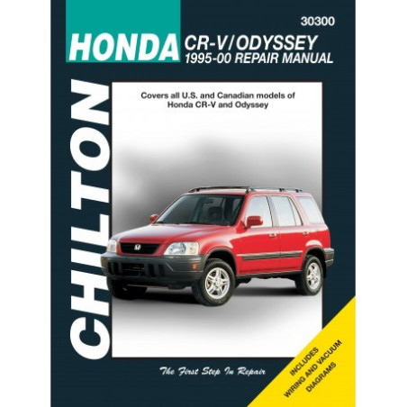 Honda Chilton Repair Manual for 1995-00 covering all models of CR-V and Odyssey