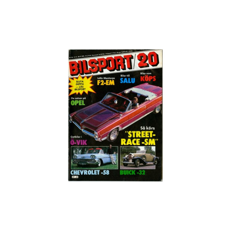 Bilsport nr 20  1981