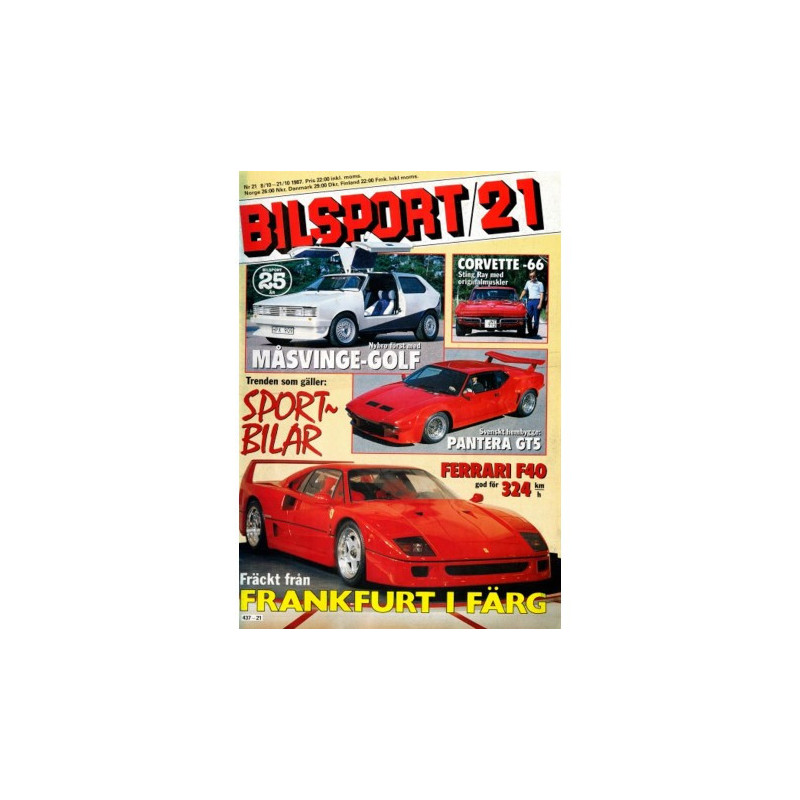 Bilsport nr 21  1987