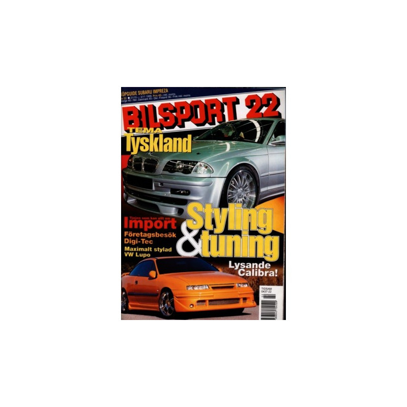 Bilsport nr 22  1999