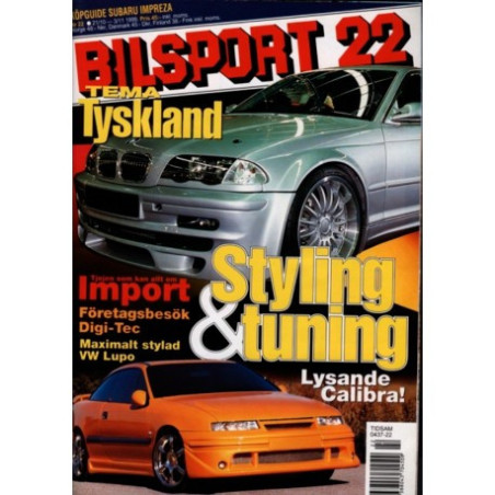 Bilsport nr 22  1999