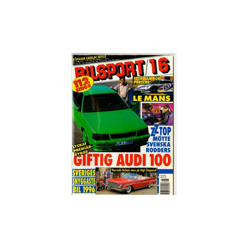 Bilsport nr 16  1996