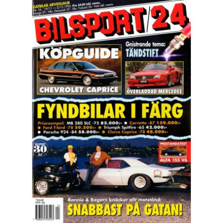 Bilsport nr 24  1992