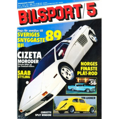 Bilsport nr 5  1989