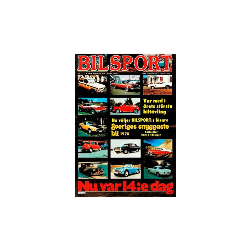 Bilsport nr 12  1978