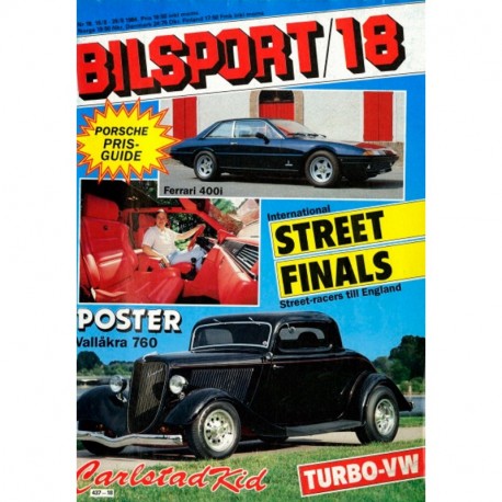 Bilsport nr 18  1984